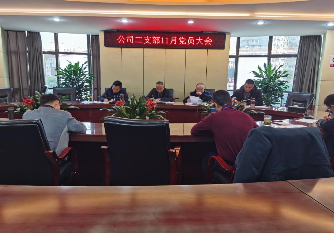 集團(tuán)公司二支部召開十一月黨員大會暨 宣傳貫徹“新安全生產(chǎn)法”主題黨日活動(dòng)